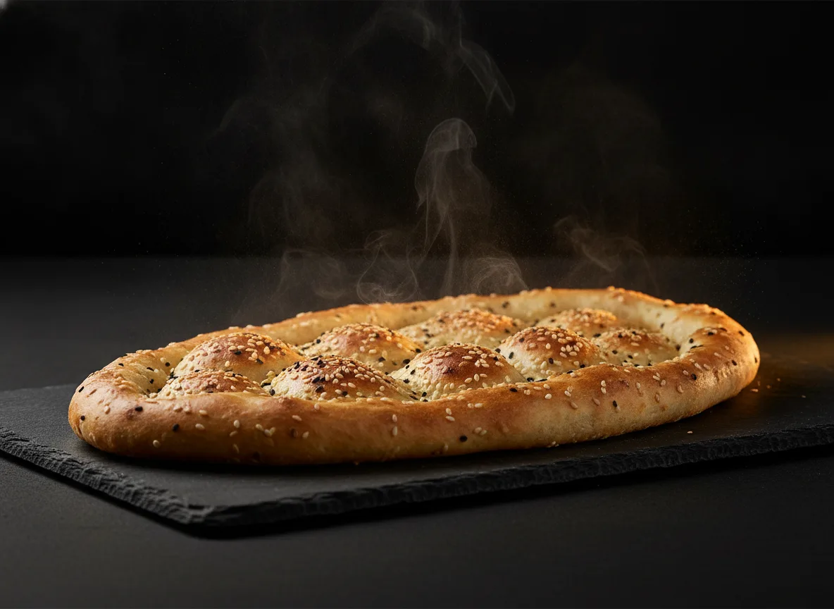 Freshly baked crispy bread